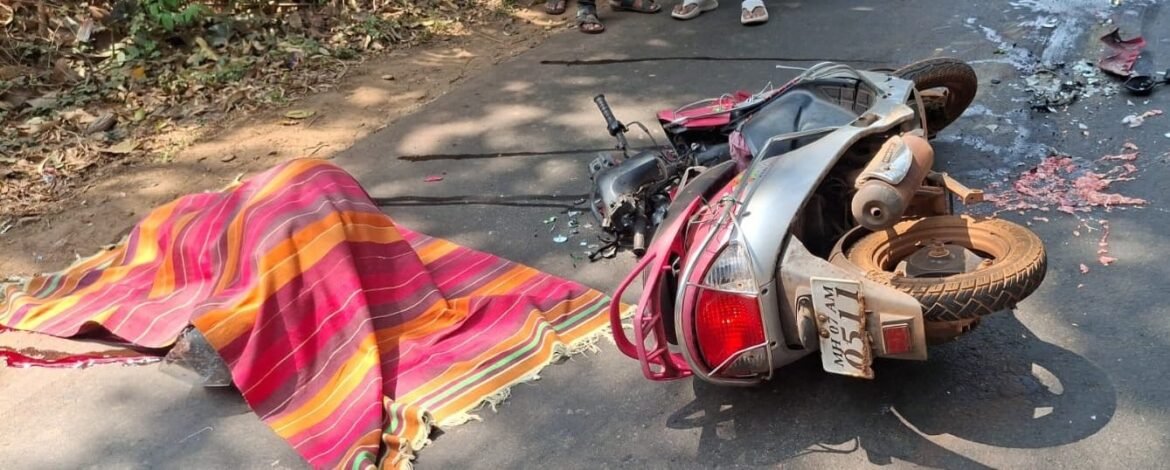 कुडाळ नाबरवाडी रस्त्यावर भरधाव वेगाने येणाऱ्या ट्रक ची महिलेला धडक महिला जागीच ठार