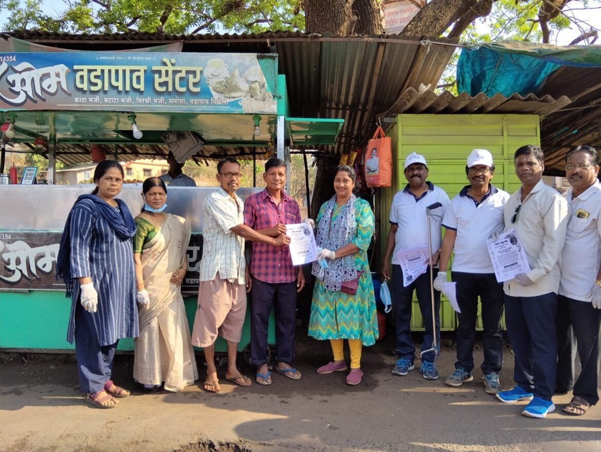 फोंडाघाट बस स्टँड परिसर झाला चकाचक