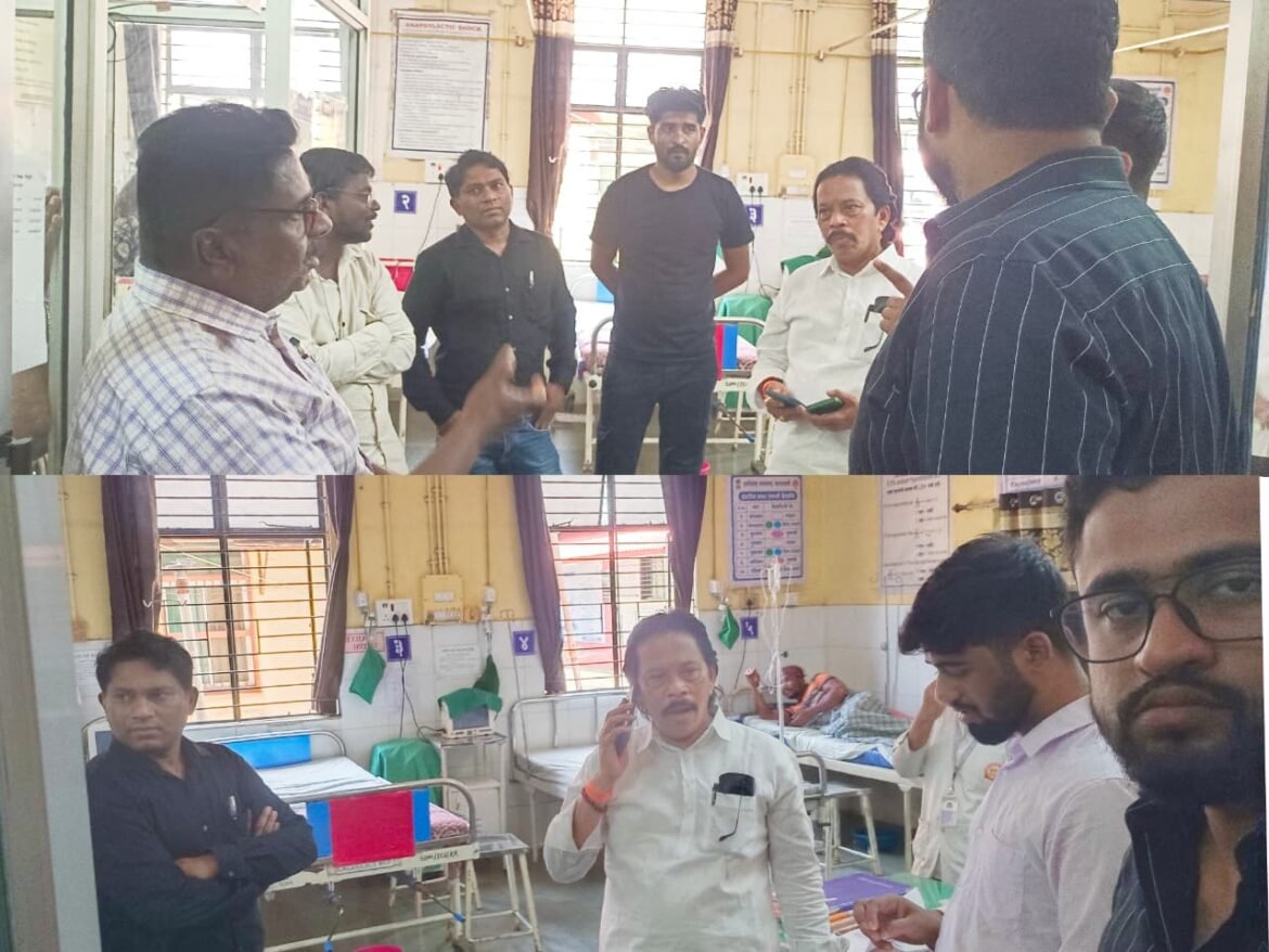 नगराध्यक्ष संदेश पारकर यांची उपजिल्हा रुग्णालय कणकवलीत धडक भेट