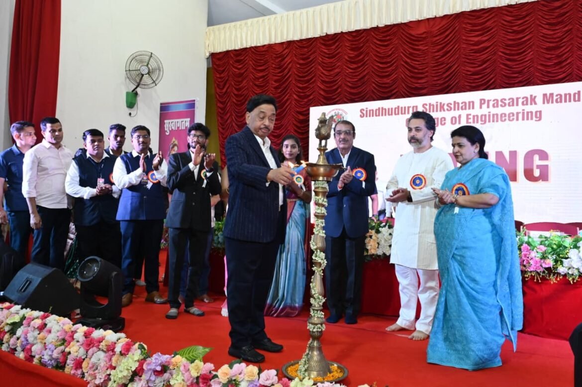 सिंधुदुर्ग जिल्ह्याचा आर्थिक विकास आणि दरडोई उत्पन्न वाढीसाठी एस एस पी एम च्या इंजिनिअर नी उद्योजक बनून योगदान द्यावे— खासदार नारायण राणे यांचे आवाहन*