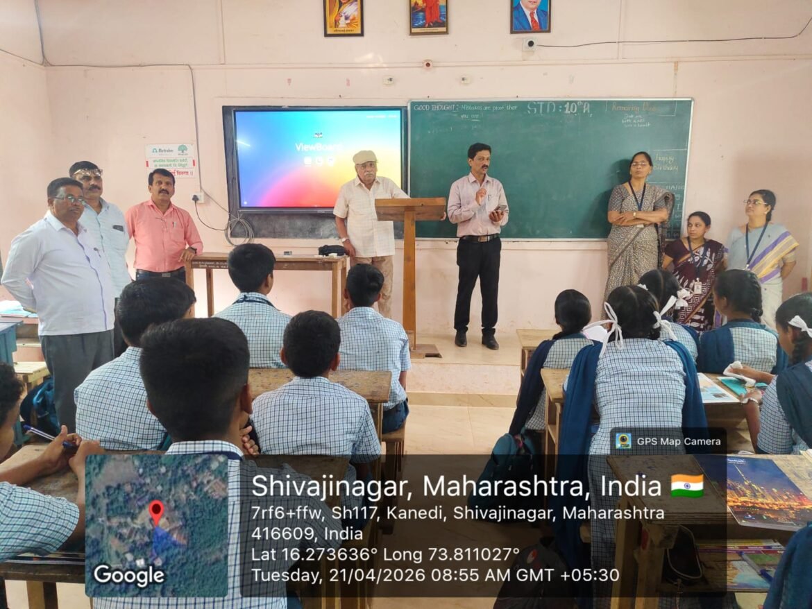 विद्यामंदिर कनेडी प्रशालेत दहावीच्या विद्यार्थ्यांसाठी इंग्रजी व्याकरण कार्यशाळा संपन्न