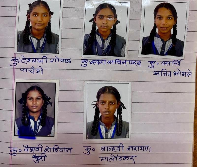 NMMS परीक्षेत पोईप हायस्कूलचे उज्ज्वल यश; ५ विद्यार्थिनींची राष्ट्रीय शिष्यवृत्तीसाठी निवड*
