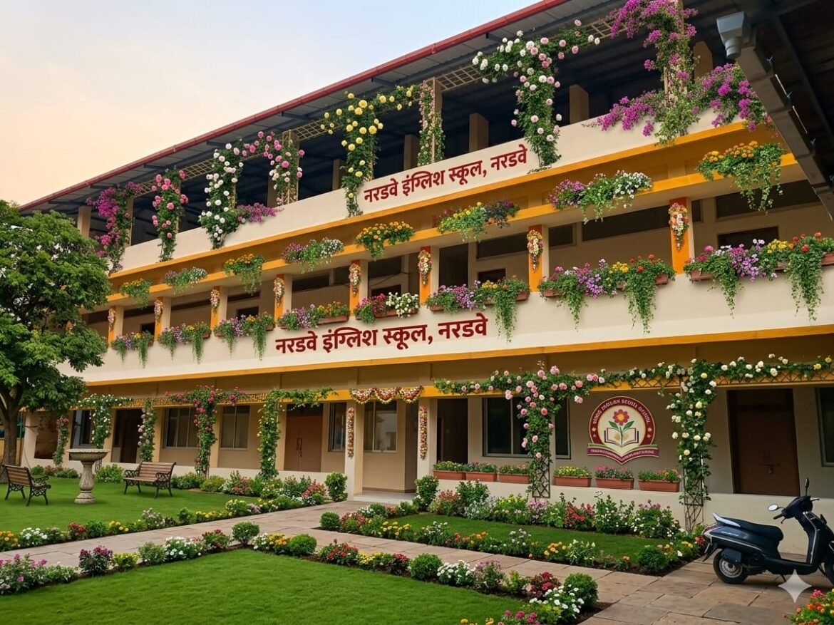 नरडवे इंग्लिश स्कूलच्या भव्य नूतन इमारतीचा उद्या लोकार्पण; पालकमंत्री नितेश राणे यांच्या हस्ते होणार उद्घाटन