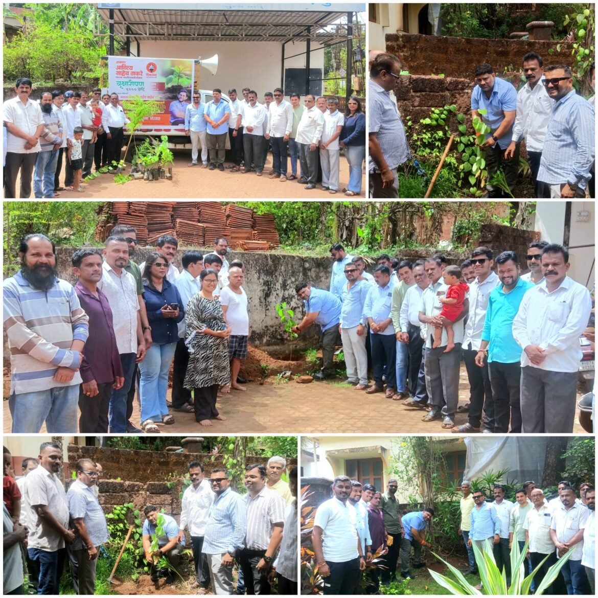 युवासेना प्रमुख आ. आदित्य ठाकरे यांच्या वाढदिवसानिमित्त कुडाळात ५००० वृक्ष लागवड मोहिमेस सुरुवात