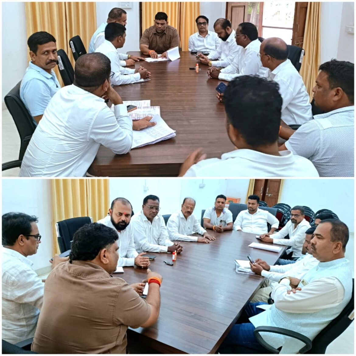 सावंतवाडी विधानसभा मतदारसंघातील प्रमुख पदाधिकाऱ्यांची जिल्हाप्रमुख वैभव नाईक यांच्या उपस्थितीत बैठक संपन्न