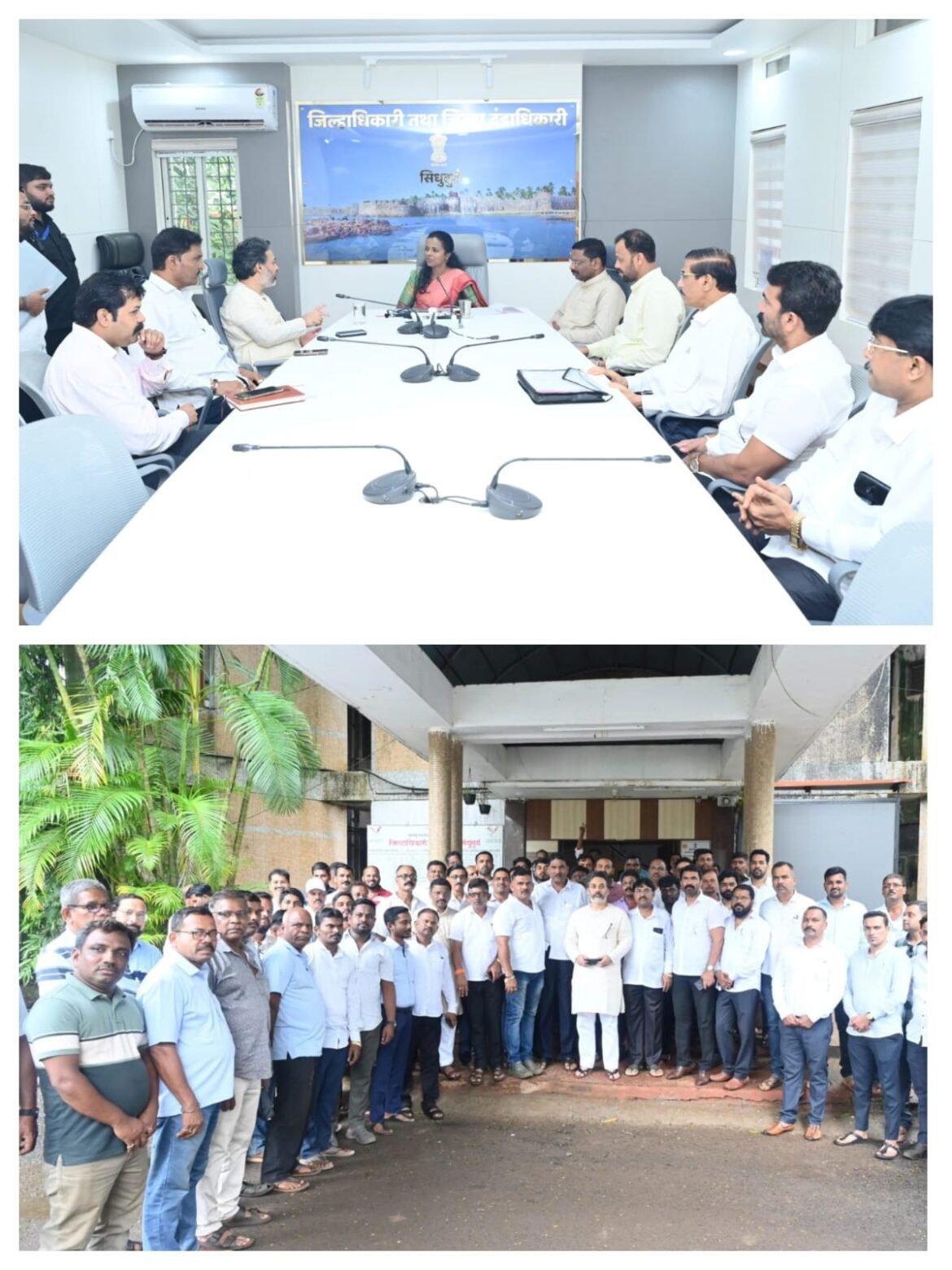 चिरेखान व्यावसायिकांच्या समस्यांबाबत आ. निलेश राणे यांची जिल्हाधिकाऱ्यांसोबत महत्त्वाची बैठक; प्रशासनाकडून सकारात्मक कार्यवाहीचे आश्वासन