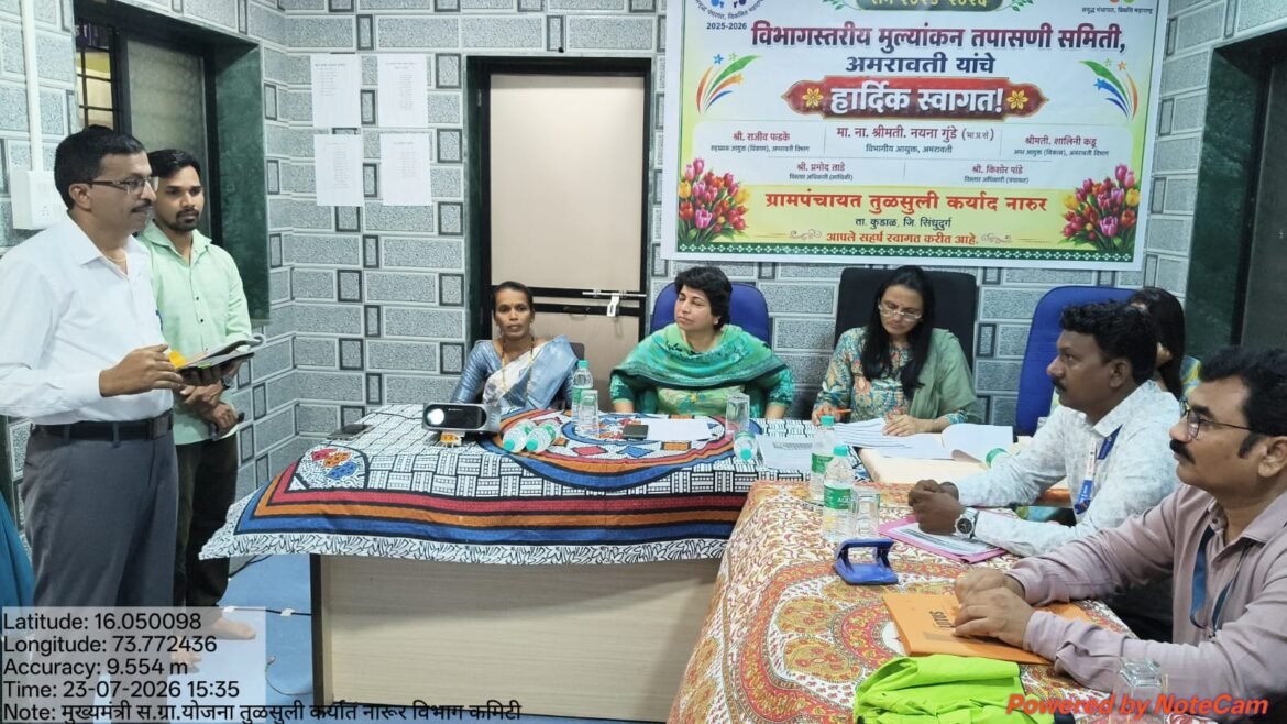 विभागीय समितीकडून तुळसुली व अणसुर ग्रामपंचायतींचे मूल्यमापन व प्रत्यक्ष पाहणी
