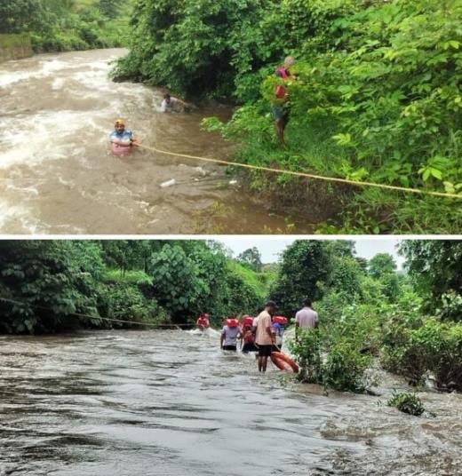 पुराच्या पाण्यात  करुळ येथील शेतकरी बेपत्ता