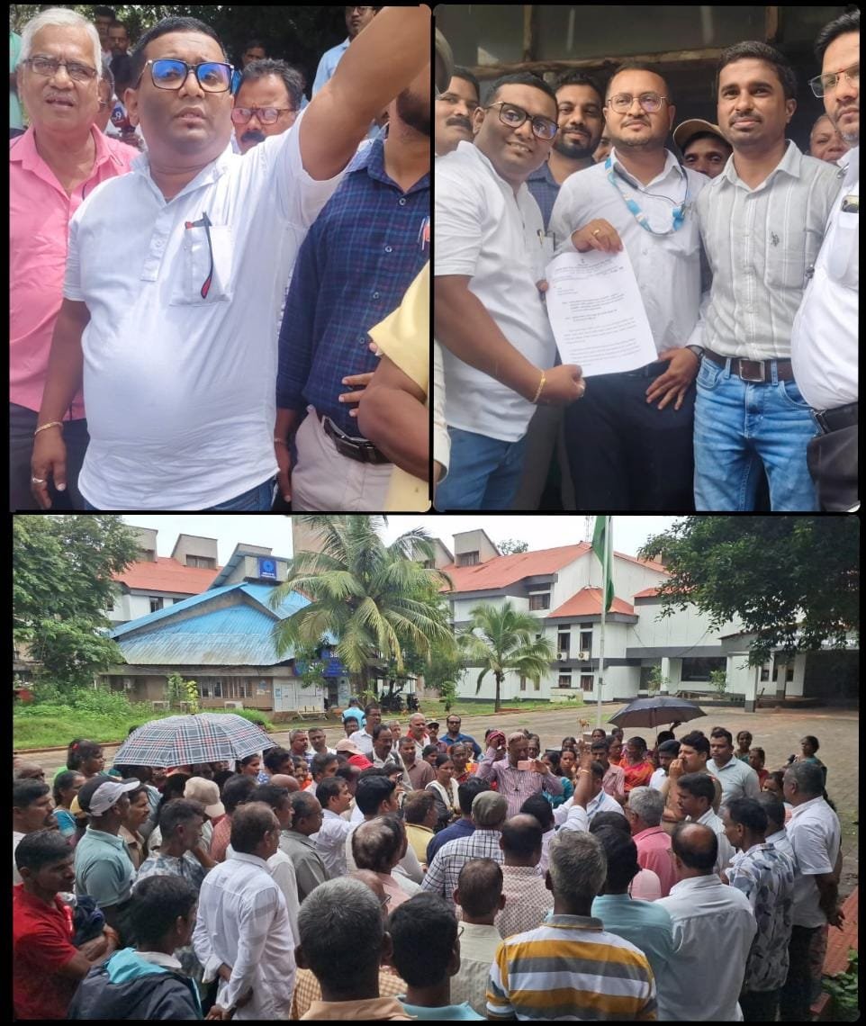 सिंधुदुर्गनगरीत बांधकाम कामगारांचे “आक्रोश” आंदोलन