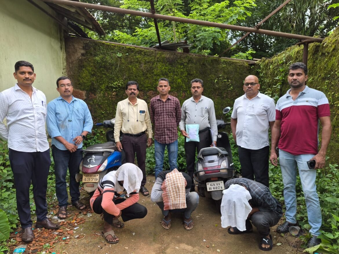 गांजा या अमली पदार्थाची खरेदी-विक्री करण्यासाठी आलेल्या एकूण 3 आरोपींना 197 gram गांजा तसेच दोन मोटारसायकलसह ताब्यात घेतलेबाबत