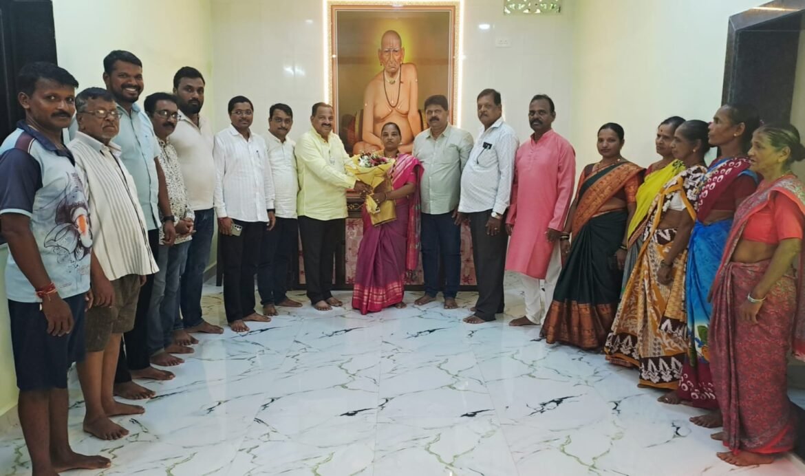 आसोली गावच्या उपसरपंचा सौ.शितल घाडी यांचा भाजपाकडून सत्कार
